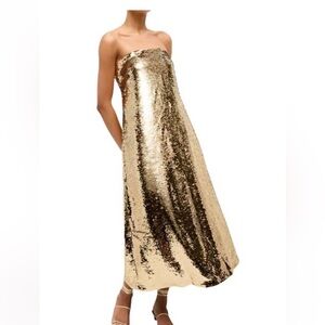 NWT Marie Oliver Nalonie Dress - gold sequin - size 8